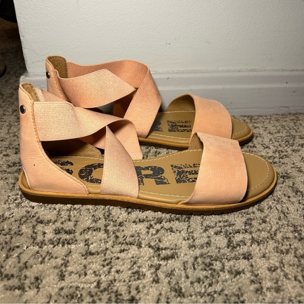 Sorel Tonic Melon Ellla Strap Sandals Size 8.5